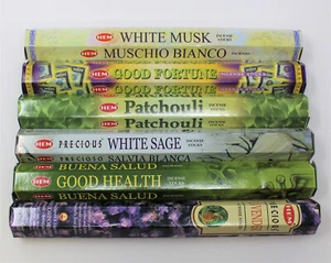 Hem Best Seller Set 6 x 20 = 120 Sticks Bulk Sampler Variety Combo Lot #3 - Picture 1 of 9