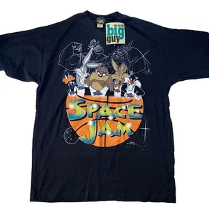 Vintage Space Jam Shirt Taz Movie Promo Large XL 90s Looney Tunes Monstars Freeze - Bild 1 von 15