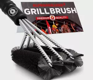 BBQ Grill Brush Scraper Outdoor Stainless-Steel Oven Barbecue Cleaner Tool New - Picture 1 of 6