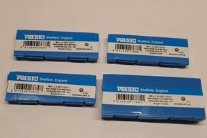 x4 Presto Metric Tap sets M4 M5 M6 M8 3 taps/set 1st 2nd plug Bright finish new - Picture 1 of 5