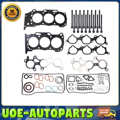 Head Gasket Set Bolts 2GRFE For 2005-2016 Toyota Camry Sienna Lexus ES350 3.5L - Image 1 of 4