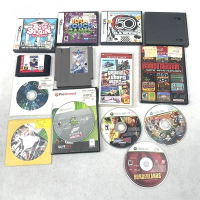 Lot 15 Mixed Console Games Untested As-is Memory Card Nintendo Sega Playstation - Image 1 of 4