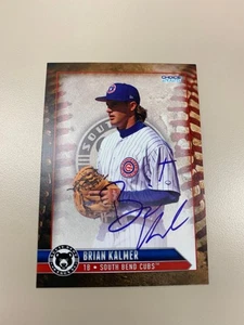 Brian Kalmer 2025 South Bend Cubs Equipo Conjunto Tarjeta Firmado Autógrafo Automático - Imagen 1 de 1