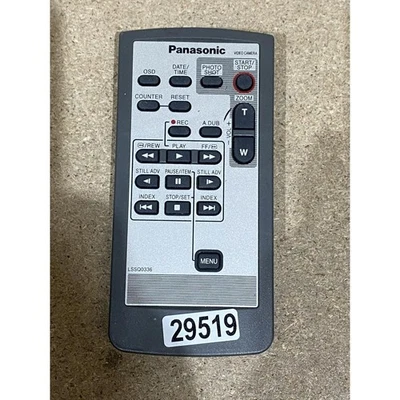 Panasonic LSSQ0336 Remote Control Grey Wireless For NV-DS29 & NV-DS30 Camcorder - Image 1 of 4