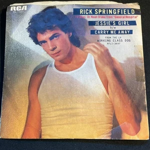 Rick Springfield 45RPM “Jessie’s Girl” 1981 80s Pop Rock 7” Vinyl Picture Sleeve - Picture 1 of 4