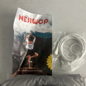 Sábana bajera Queen (gris) con cordón, 5 % plata + 95 % algodón - Imagen 1 de 3