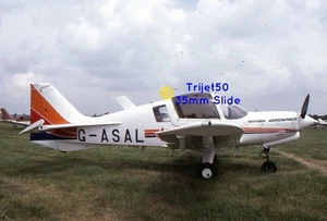 Diapositiva a color 35 mm SA Bulldog G-ASAL Cranfield julio 1986 - Imagen 1 de 1