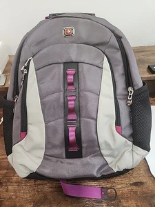 SwissGear Skywalk Doppelzwickel 16" gepolsterter Laptop Rucksack lila schwarz robust - Bild 1 von 7