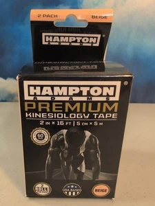 Hampton Adams (2 Pack) Premium Kinesiology Tape | 2 Count (Pack of 1) Beige - Picture 1 of 18