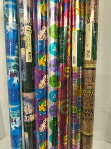 Vintage Lot of 7 Wrapping Paper The Finishing Touch by American Greetings - Picture 1 of 11