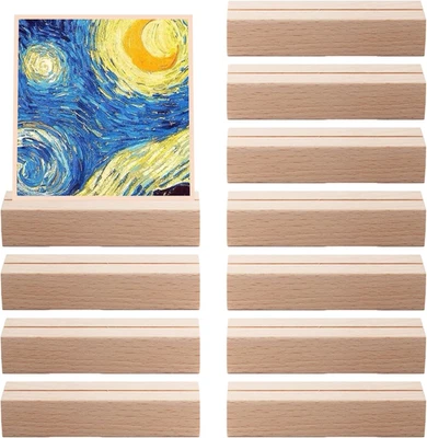  Wood Place Card Holders, 10 Pcs Table Number Stands, Photo Name Postcard  - Image 1 of 4