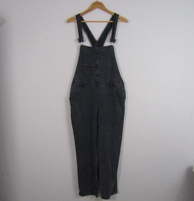 Mono con tirantes Sonoma Denim grande negro pierna recta informal granola niña Cabincore Foto 1 de 4