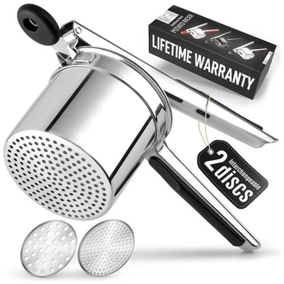 Rizador de patatas Zulay Kitchen Premium grande 15 oz - 2 y 3 discos Foto 1 de 4