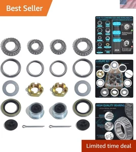 2 Sets of 3500 LB Boat Trailer Axle Bearing Kits - Complete Maintenance Solution - Bild 1 von 9