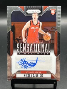 2024-25 Panini Prizm Nikola Djurisic #SS-NDJ Sensational Signatures Auto RC - Picture 1 of 2