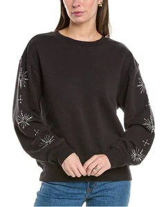 NEW Wildfox Cody Rhinestone Sleeve Sweatshirt Size Medium - Picture 1 of 10