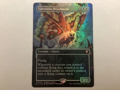MTG Bloomburrow LUMINOUS BROODMOTH Borderless Foil NM (3102) Graded Power - Image 1 of 2