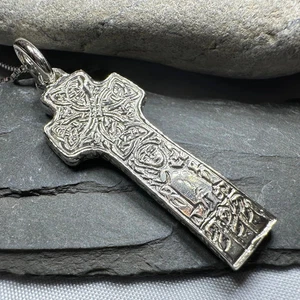 Artisan Irish Saint Patrick Cross Necklace - Picture 1 of 12