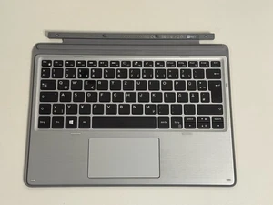 Dell Latitude 7200 7210 Detachable Silver Travel Keyboard K18M German / Deutsch - Zdjęcie 1 z 2