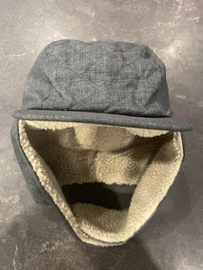 LL Bean Flapper Hat Sherpa Lined Men’s Size S/M Gray Goose Down - Picture 1 of 9