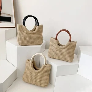 Leichtgewicht Tragetasche Große Kapazität Einkaufstasche Tragehandtasche Damen - Picture 1 of 15