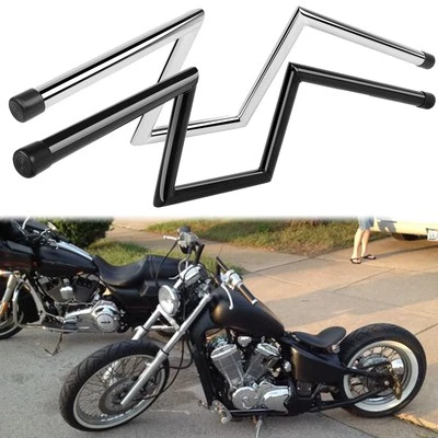 For Honda Shadow VT 750 1100 VTX 1300 1800 8" 10" Rise 1" Ape Hanger Handlebar - Image 1 of 4