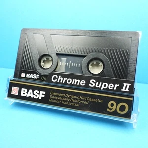 🍒 1x BASF Chrome Super II 90 * IEC II Type 2 * Cassette Kassette кассета * 1990 - Bild 1 von 4