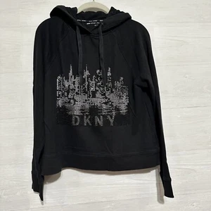 DKNY Sport Black Hoodie Size Medium - Picture 1 of 5