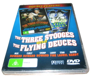 The Three Stooges + The Flying Deuces - New Sealed DVD - Region 4 - Picture 1 of 1