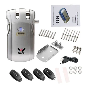 WF-018 Wireless Remote Control Lock Security Invisible Keyless Door Entry M4V3 - Picture 1 of 13