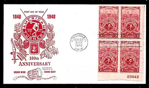 979 3c Stamp (1948) THE AMERICAN TURNERS FDC (FIRST) FROM ALVIN R. MEISSNER !! - Picture 1 of 3