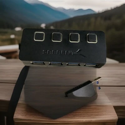 Sabrent Premium 4 Port Aluminum USB 3.0 Hub Model HB-UMP3 - Image 1 of 4