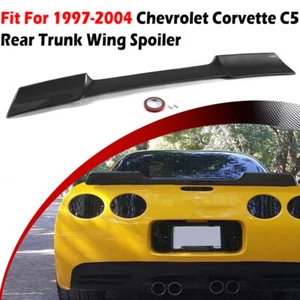 For 1997-2004 Corvette C5 Rear Trunk Spoiler Wing ZR1 Extended Style Carbon Look - Picture 1 of 10