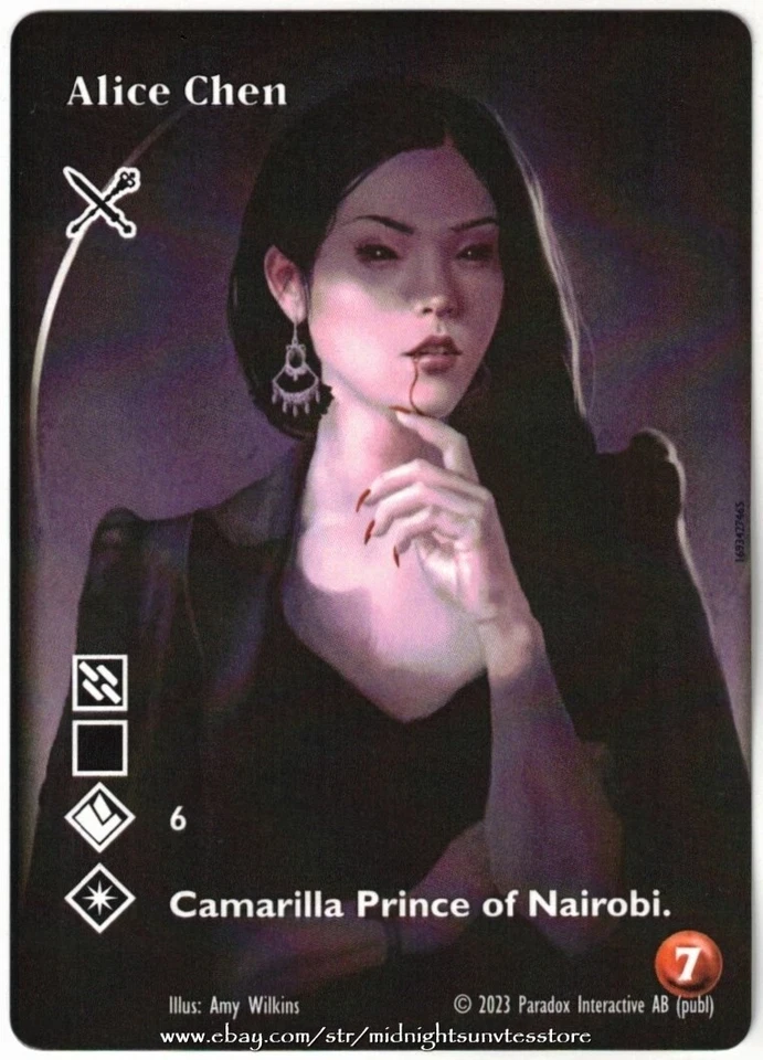 Alice Chen Ventrue Full Art League Promo V:TES VTES Vampire CCG - Image 1 of 1