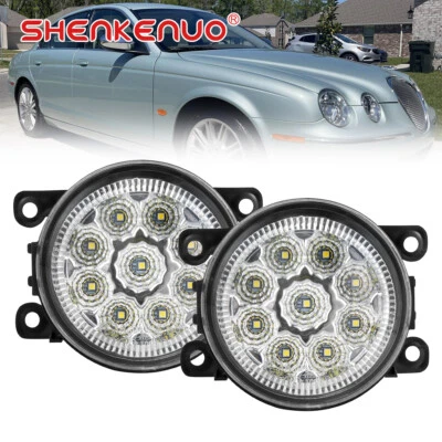 For Jaguar S-Type 2004-2008 Front Driving Bumper Fog Light Clear Lens Lamp 2PCS - Image 1 of 4