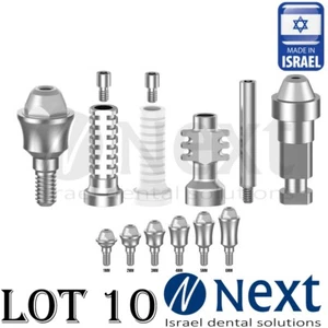 LOTx10 Straight abutment Multi Unit set analog transfer sleeves with screw 1.4 - Picture 1 of 9