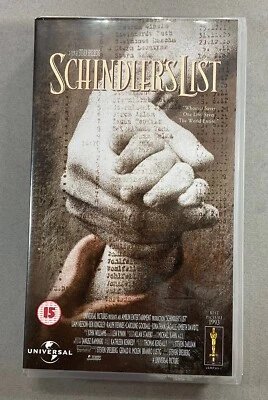 Schindlers List, VHS Video, Steven Spielberg, Cert 15 Movie - Image 1 of 3
