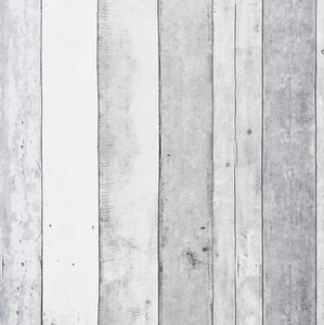 78.7''X17.7'' Grey White Wood Wallpaper Waterproof Contact Paper Self Adhesive - Picture 1 of 12