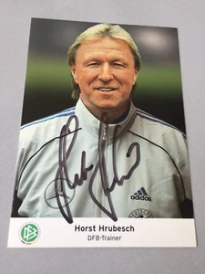 HORST HRUBESCH signed DFB-Trainer-Autogrammkarte 10 x 15 cm - Picture 1 of 1