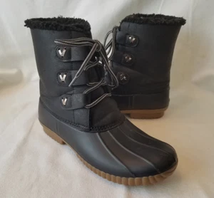 Jack Rogers Hazel Duck Boots Women Size 6M Black Style 142191BT19 Insulated - Picture 1 of 7