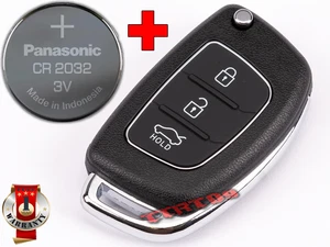 TELECOMANDO CHIAVE GUSCIO PER HYUNDAI I10 I20 I30 I40 TUCSON + BATTERIA CR2032 - Picture 1 of 8