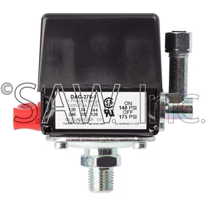 DAC-278-1 DeVilbiss/Craftsman 1/4 NPT Port Pressure Switch 140/175 PSI - Picture 1 of 5