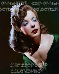 IDA LUPINO WITH A DAISY IN HER HAIR BEAUTIFUL COLOR PHOTO BY CHIP SPRINGER - Picture 1 of 1