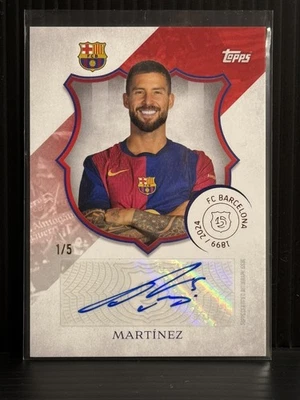Martinez 1/5 2024-25 Topps FC Barcelona 125th Anniversary - Image 1 of 2