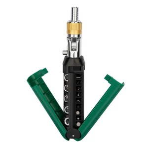 Compact Ratcheting Screwdriver Set Multiple Angle Design Carbon Steel Material - Picture 1 of 8