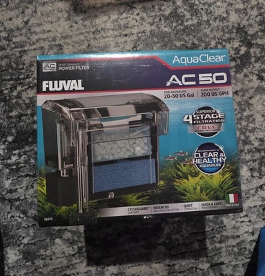 Fluval AquaClear AC50 Power Filter 20-50 US Gal #19610 - Image 1 of 2