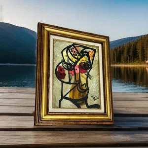 PETER KEIL - STUNNING ACRYLIC PAINTING - 19”x23” Framed “FLOWERS IN MY HEAD” - Picture 1 of 9