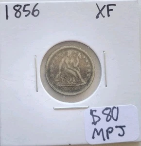 Moneda de diez centavos Seated Liberty 1856, elección XF - Imagen 1 de 4