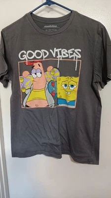 NICKELODEON BOYS GRAY T-SHIRT SHORT SLEEVES GRAPHIC PRINT SIZE 18 - Image 1 of 2