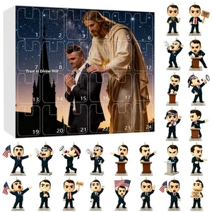 Charlie Kirk Blind Box The Commemorative 2D Countdown Blind Box 24Days Countdown - Picture 1 of 7